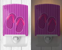 Load image into Gallery viewer, Beach Baby Girl Flip Flops Ceramic Night Light BB8662CNL