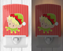 Load image into Gallery viewer, Christmas Blonde Boy Elf Ceramic Night Light BB8666CNL