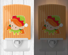Load image into Gallery viewer, Christmas Ginger Girl Elf Ceramic Night Light BB8669CNL