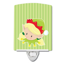 Load image into Gallery viewer, Christmas Blonde Girl Elf Susie Ceramic Night Light BB8674CNL