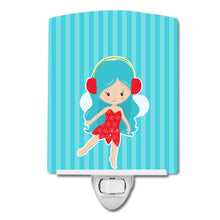 Load image into Gallery viewer, Blue Haired Fairy Ceramic Night Light BB8676CNL
