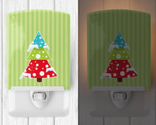 Load image into Gallery viewer, Merry Christmas Tree and Stripes Ceramic Night Light BB8680CNL