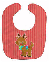 Load image into Gallery viewer, Christmas Reindeer and Stripes Baby Bib BB8683BIB