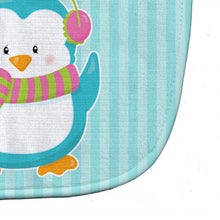 Load image into Gallery viewer, Christmas Penguin and Stripes Baby Bib BB8684BIB
