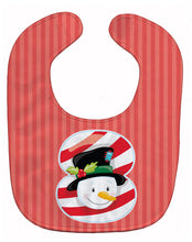 Load image into Gallery viewer, Christmas Month 8 Snowman Baby Bib BB8694BIB
