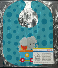 Load image into Gallery viewer, Circus Elephant Train Car Baby Bib BB8709BIB