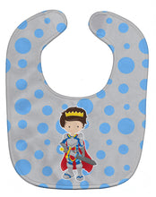 Load image into Gallery viewer, Brunette Boy Knight Baby Bib BB8743BIB