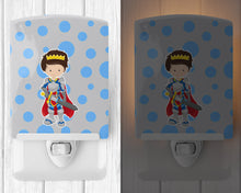 Load image into Gallery viewer, Brunette Boy Knight Ceramic Night Light BB8743CNL