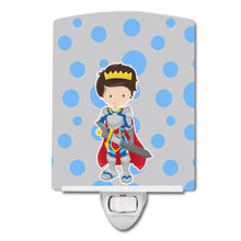 Load image into Gallery viewer, Brunette Boy Knight Ceramic Night Light BB8743CNL