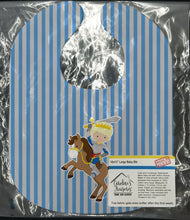 Load image into Gallery viewer, Blonde Boy Knight on Horse Baby Bib BB8746BIB
