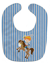 Load image into Gallery viewer, Ginger Boy Knight on Horse Baby Bib BB8747BIB