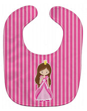 Load image into Gallery viewer, Brunette Girl Princess Baby Bib BB8756BIB