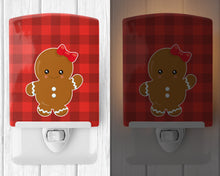 Load image into Gallery viewer, Christmas Gingerbread Girl Ceramic Night Light BB8774CNL