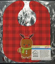 Load image into Gallery viewer, Christmas Gingerbread Reindeer Baby Bib BB8776BIB
