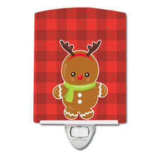 Load image into Gallery viewer, Christmas Gingerbread Reindeer Ceramic Night Light BB8776CNL