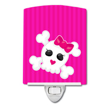 Load image into Gallery viewer, Skull and Cross Bones Ceramic Night Light BB8780CNL