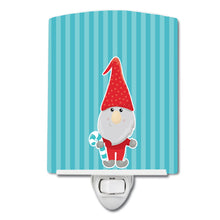 Load image into Gallery viewer, Christmas Gnome Candy Cane Ceramic Night Light BB8783CNL