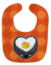 Load image into Gallery viewer, Heart Sushi Roll with Face Baby Bib BB8801BIB