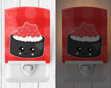 Load image into Gallery viewer, Salmon Sushi Roll with Face Ceramic Night Light BB8803CNL