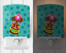 Load image into Gallery viewer, Tiki Face Girl Ceramic Night Light BB8815CNL