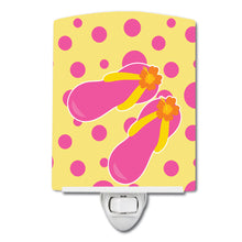 Load image into Gallery viewer, Beach Pink Flip Flops Ceramic Night Light BB8816CNL
