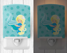 Load image into Gallery viewer, Beach Mermaid Blue Ceramic Night Light BB8820CNL