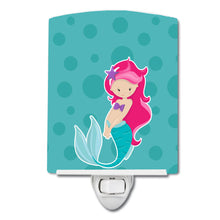 Load image into Gallery viewer, Beach Mermaid Pink Hair Ceramic Night Light BB8825CNL