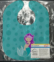 Load image into Gallery viewer, Beach Mermaid Purple Hair Baby Bib BB8826BIB