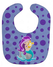 Load image into Gallery viewer, Beach Mermaid Purple Hair Baby Bib BB8827BIB