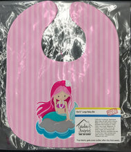 Load image into Gallery viewer, Beach Mermaid Pink Hair Baby Bib BB8832BIB