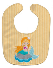 Load image into Gallery viewer, Beach Mermaid Ginger Hair Baby Bib BB8834BIB