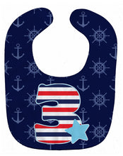 Load image into Gallery viewer, Nautical Month 3 Baby Bib BB8874BIB