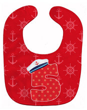 Load image into Gallery viewer, Nautical Month 5 Baby Bib BB8876BIB