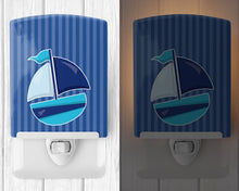 Load image into Gallery viewer, Nautical Sailboat #2 Ceramic Night Light BB8883CNL