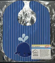 Load image into Gallery viewer, Nautical Whale Blue Baby Bib BB8885BIB