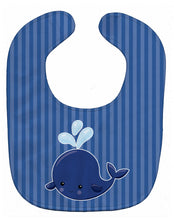 Load image into Gallery viewer, Nautical Whale Blue Baby Bib BB8885BIB