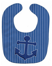 Load image into Gallery viewer, Nautical Anchor Baby Bib BB8886BIB