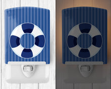 Load image into Gallery viewer, Nautical Life Preserver #2 Ceramic Night Light BB8887CNL