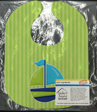 Load image into Gallery viewer, Nautical Sailboat Baby Bib BB8889BIB