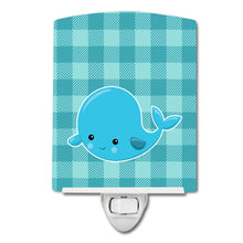 Load image into Gallery viewer, Nautical Whale #2 Ceramic Night Light BB8890CNL