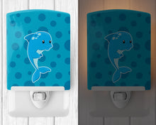 Load image into Gallery viewer, Nautical Dolphin Ceaser Ceramic Night Light BB8894CNL