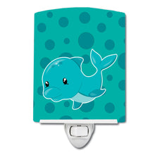 Load image into Gallery viewer, Nautical Dolphin Ceramic Night Light BB8898CNL