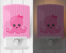 Load image into Gallery viewer, Nautical Pink Octopus Ceramic Night Light BB8911CNL
