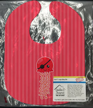 Load image into Gallery viewer, Nautical Pirate Jellyfish Red Baby Bib BB8914BIB
