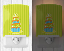 Load image into Gallery viewer, Nautical Bithday Cake Ceramic Night Light BB8916CNL