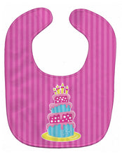 Load image into Gallery viewer, Dinosaur Pink Birthday Cake Baby Bib BB8922BIB