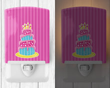 Load image into Gallery viewer, Dinosaur Pink Birthday Cake Ceramic Night Light BB8922CNL