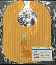 Load image into Gallery viewer, Dinosaur Orange Baby Bib BB8927BIB