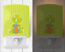 Load image into Gallery viewer, Dinosaur Green #2 Ceramic Night Light BB8929CNL