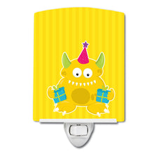 Load image into Gallery viewer, Birthday Monster Yellow Ceramic Night Light BB8937CNL